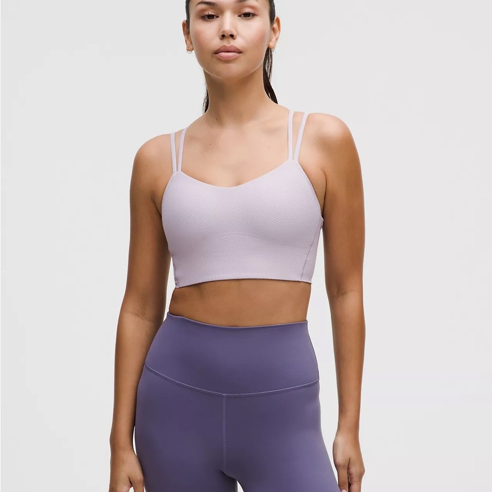 Lululemon Athletica Lavender Double-Strap Sports Bra